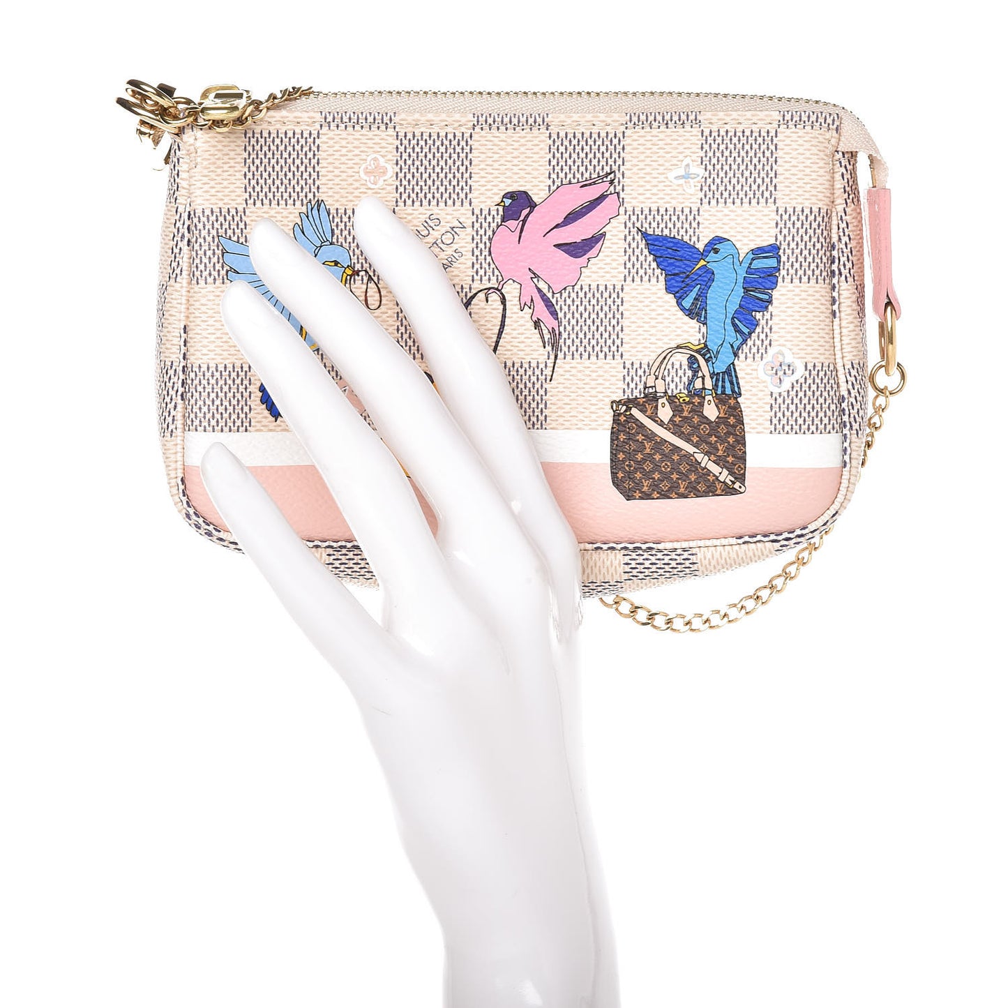 Damier Azur 2018 Christmas Animation Mini Pochette Accessories