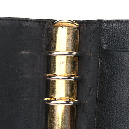 Chanel Goatskin Medium Ring Agenda Planner Black 12 of 12