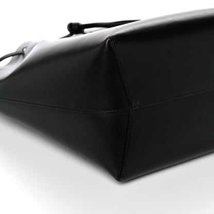 Mansur Gavriel Vegetable Tanned Calfskin Bucket Bag Black Marina 8 of 13