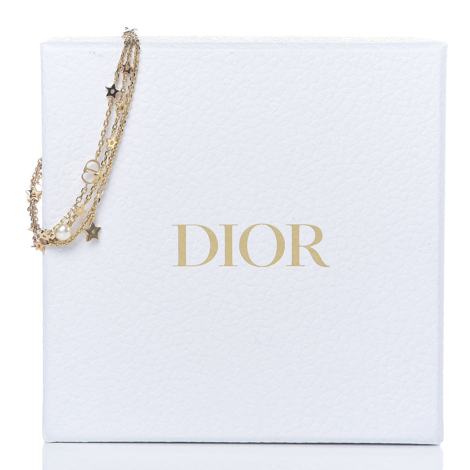 Christian Dior Metal Pearl Star CD Bracelet Gold 5 of 5