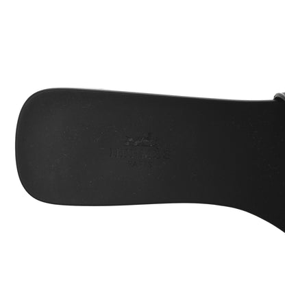 Hermes Rubber Aloha Sandals 39 Black 8 of 8