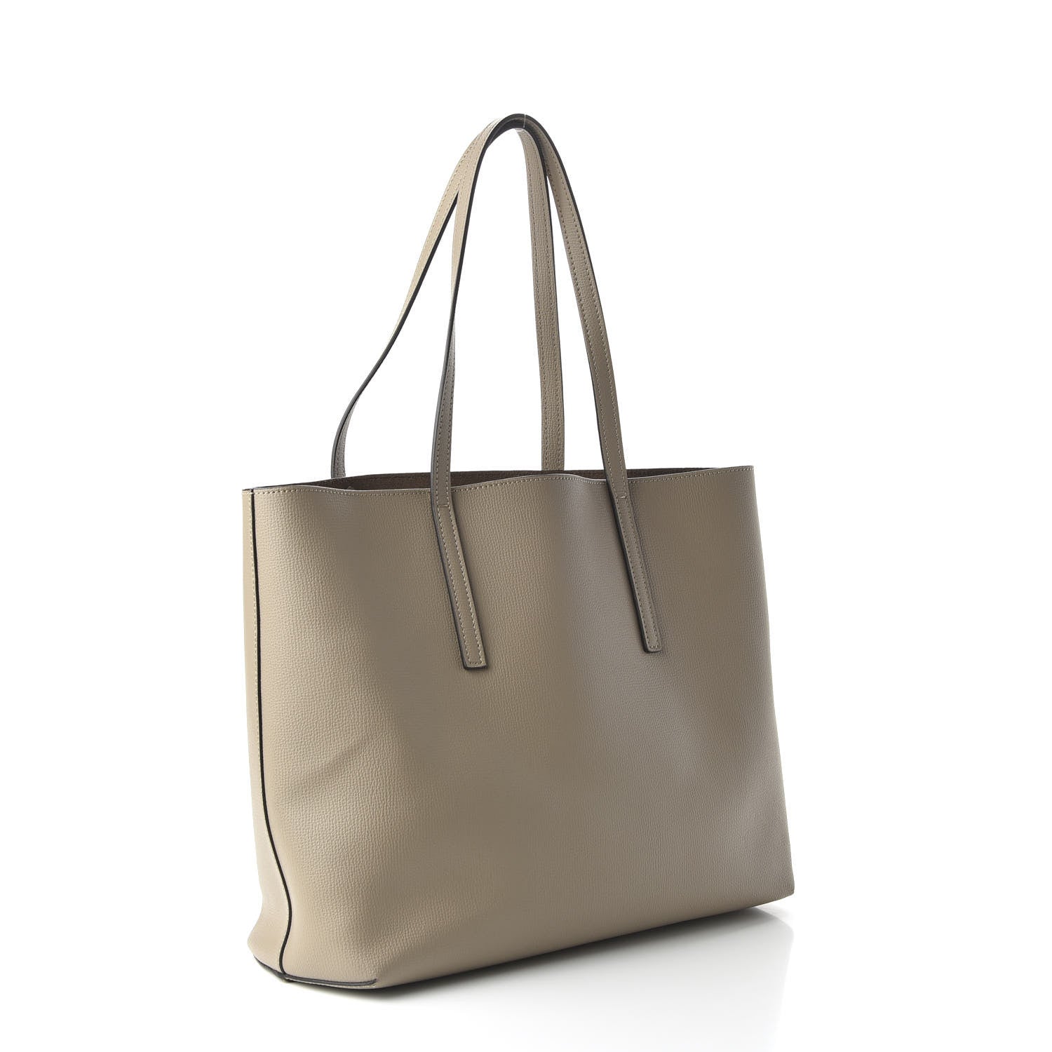 Fendi Vitello Vienna Enamel F is Fendi Shopping Tote Tortora Taupe 3 of 9