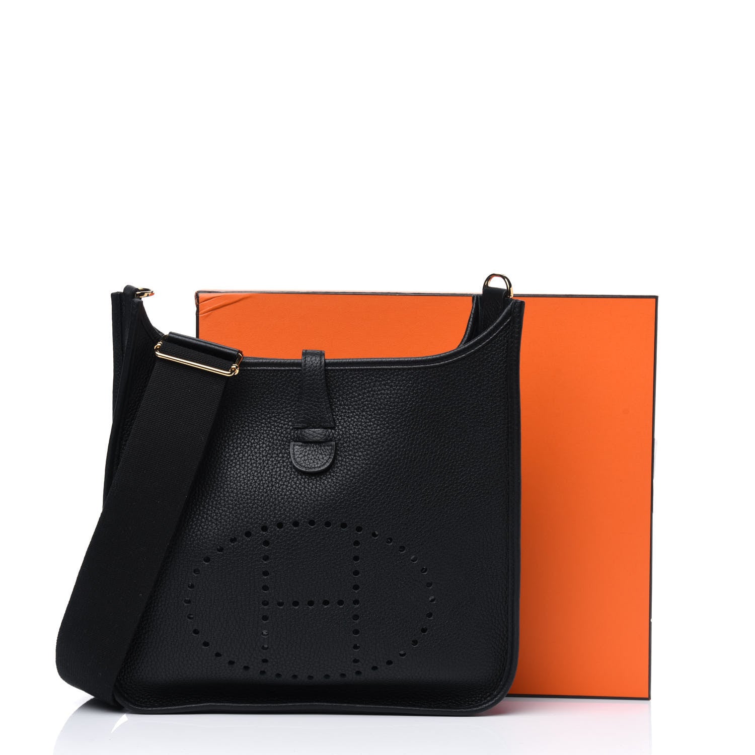 Hermes Taurillon Clemence Evelyne III PM Black 12 of 12