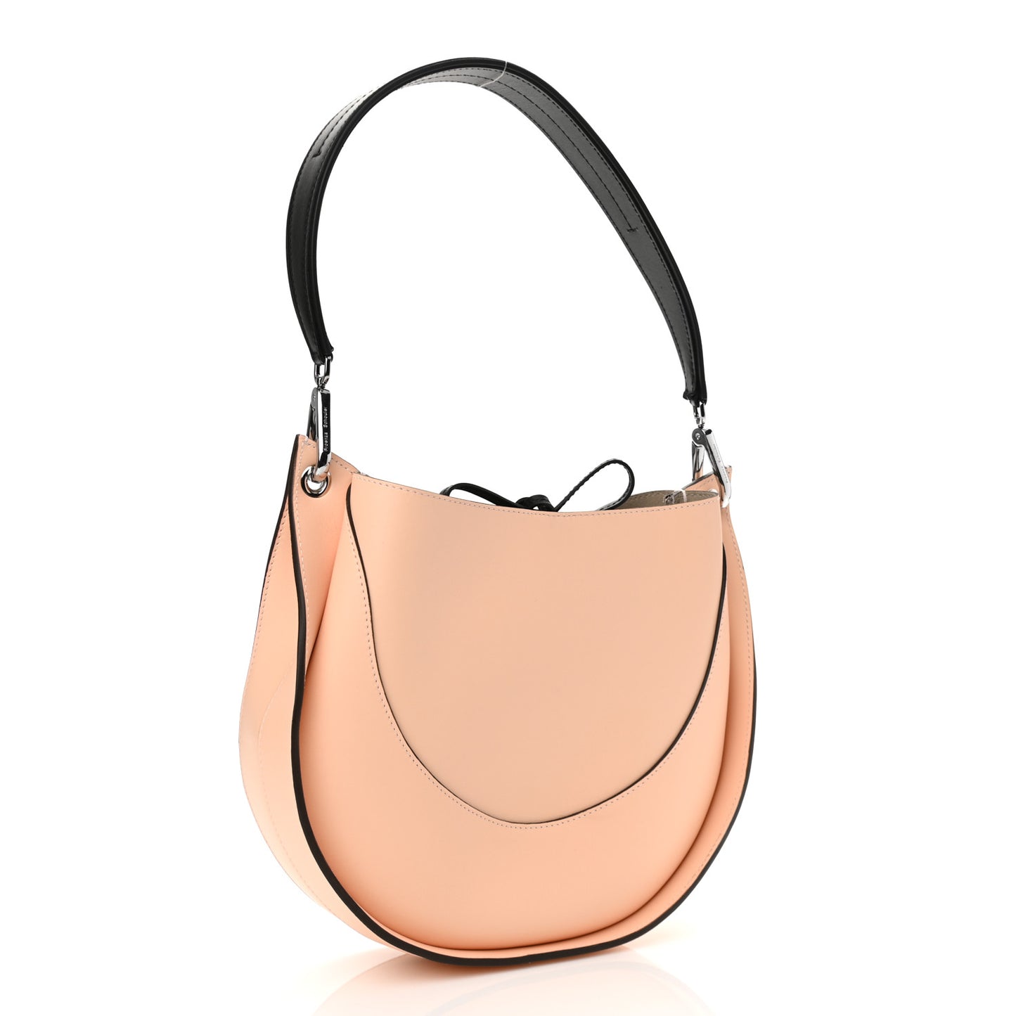 Calfskin Arch Shoulder Bag Peach