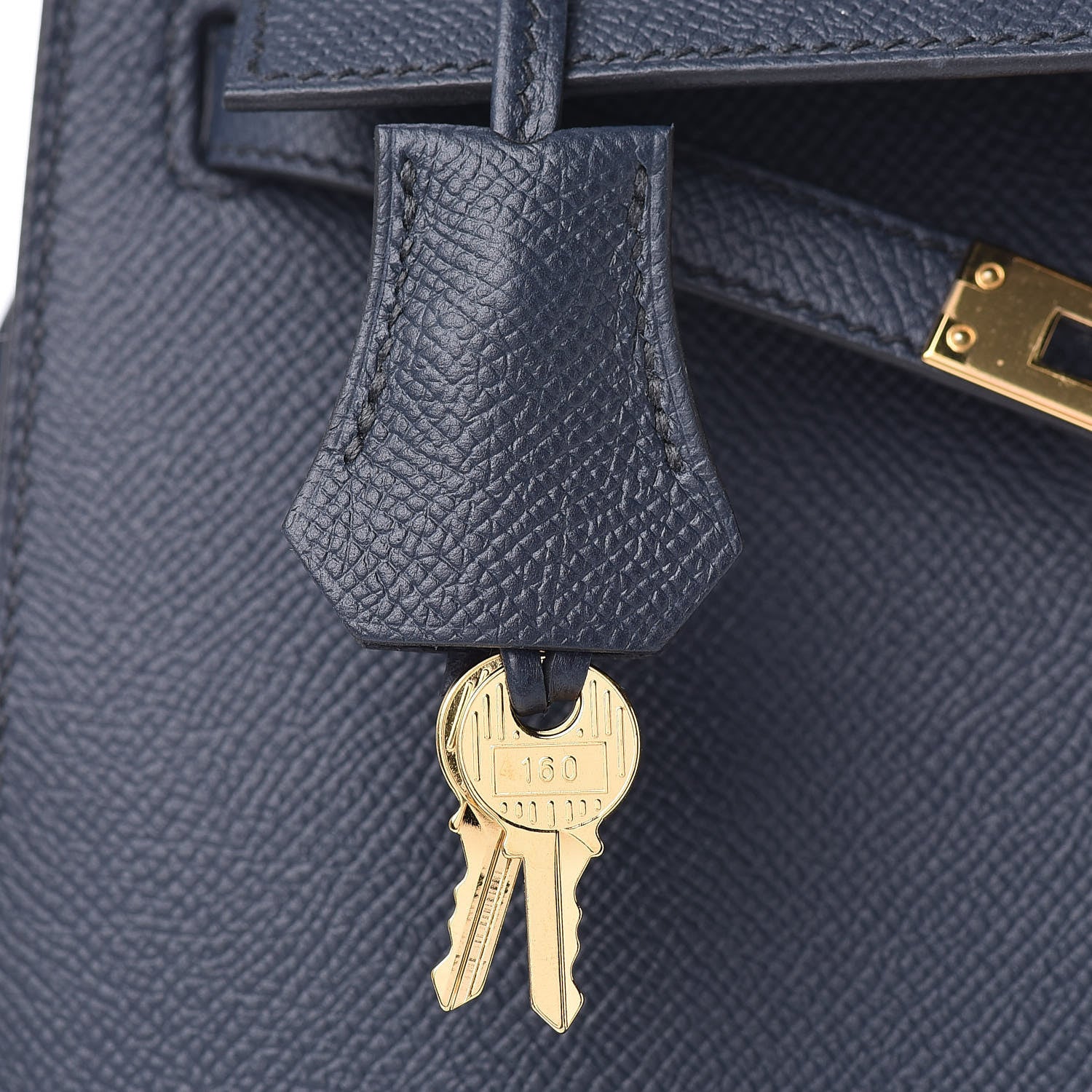 Hermes Epsom Kelly Sellier 25 Bleu Indigo 18 of 43