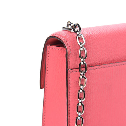 Hermes Chevre Chamkila Mini Verrou Chaine Bag Rose Lipstick 12 of 13