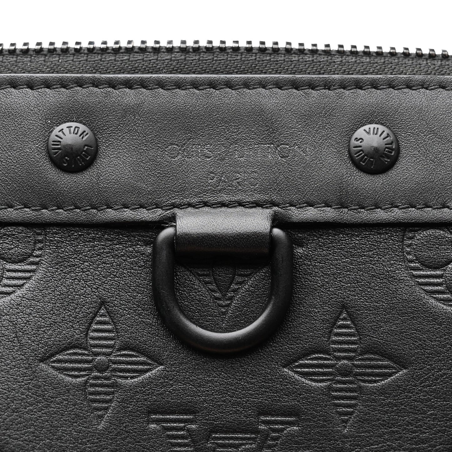 Calfskin Monogram Shadow Discovery Pochette PM Black