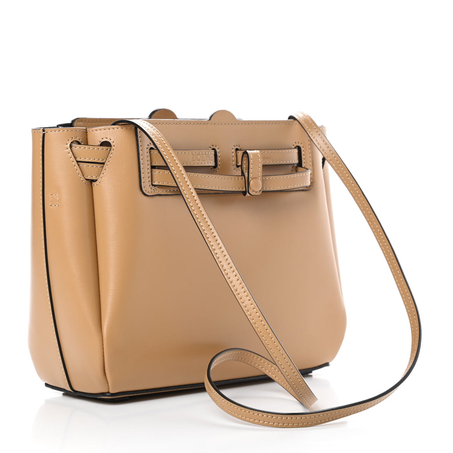 Boxcalf Mini Lazo Tote Dune