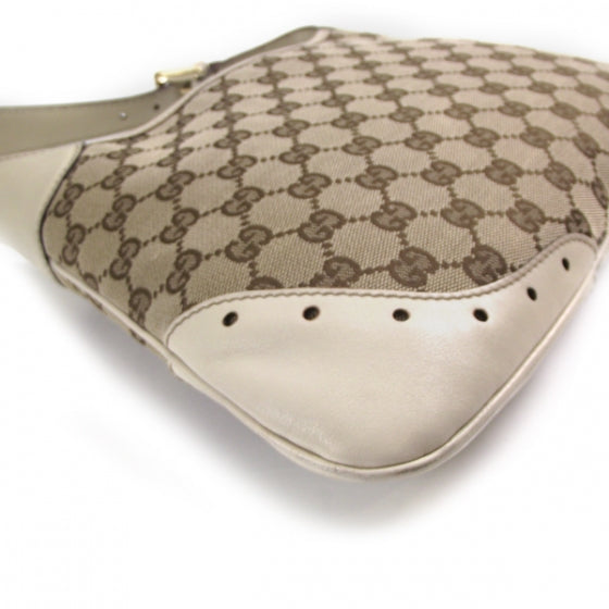 Monogram Punch Hobo Ivory