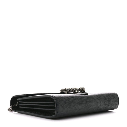 Gucci Calfskin Mini Dionysus Chain Wallet Black 4 of 10