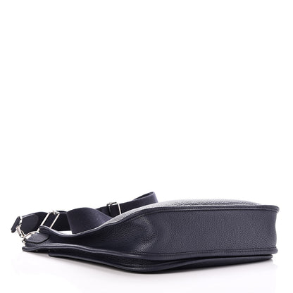 Hermes Taurillon Clemence Evelyne III PM Bleu Nuit 4 of 7