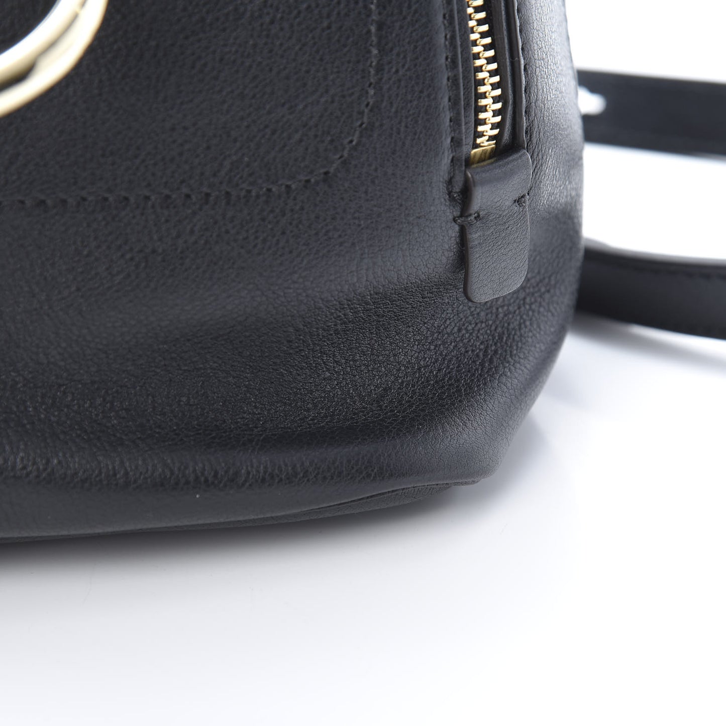 Suede Calfskin Medium Faye Backpack Black