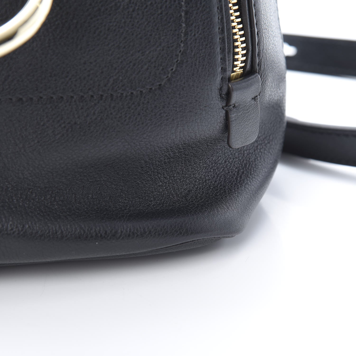 Chloe Suede Calfskin Medium Faye Backpack Black 13 of 14