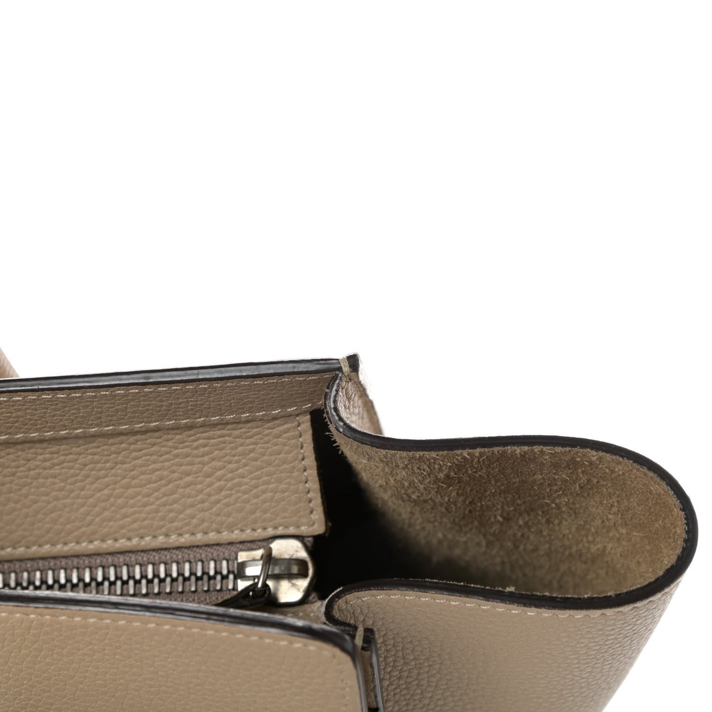 Drummed Calfskin Micro Luggage Dune