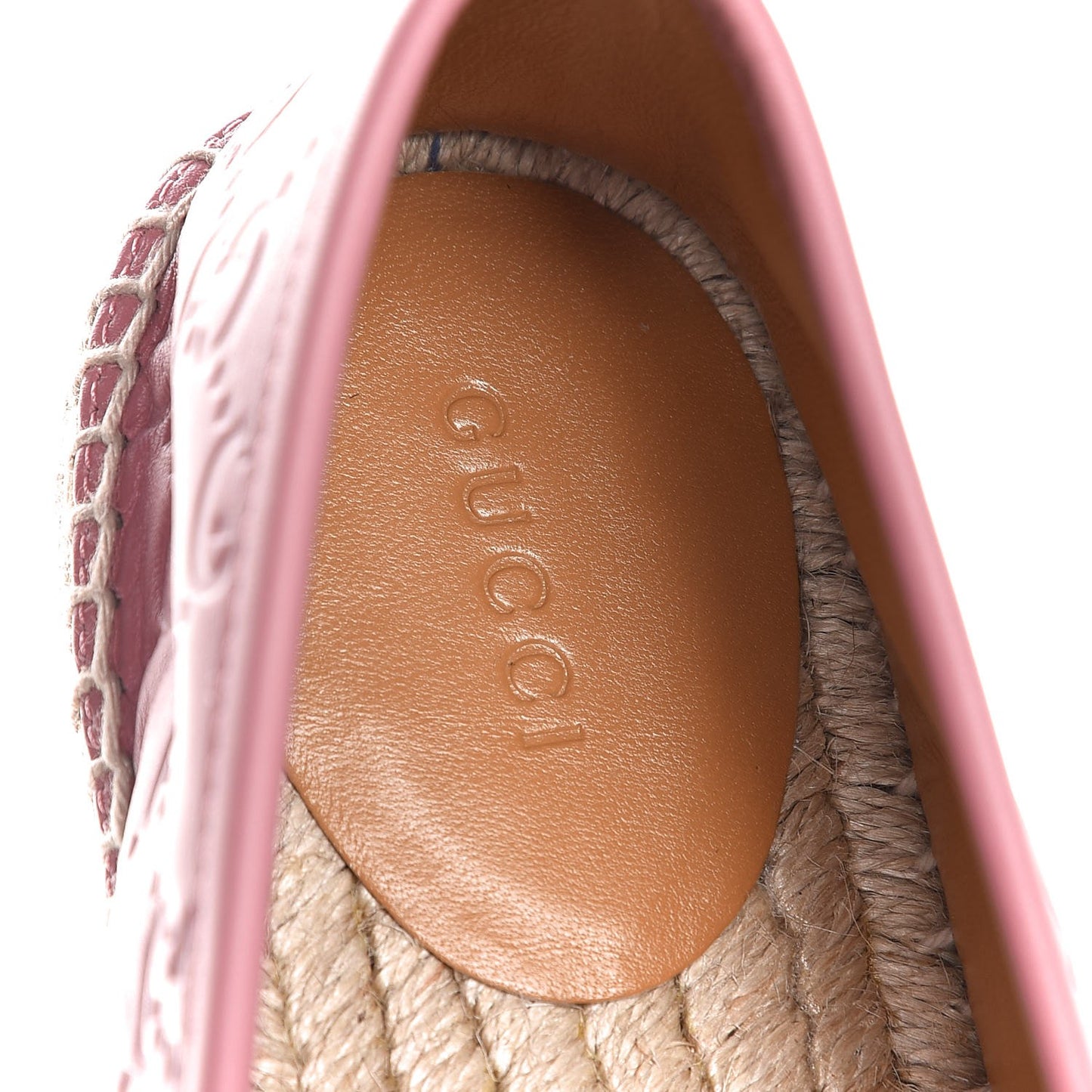 Guccissima Signature Espadrilles 39.5 Rose Baby Candy