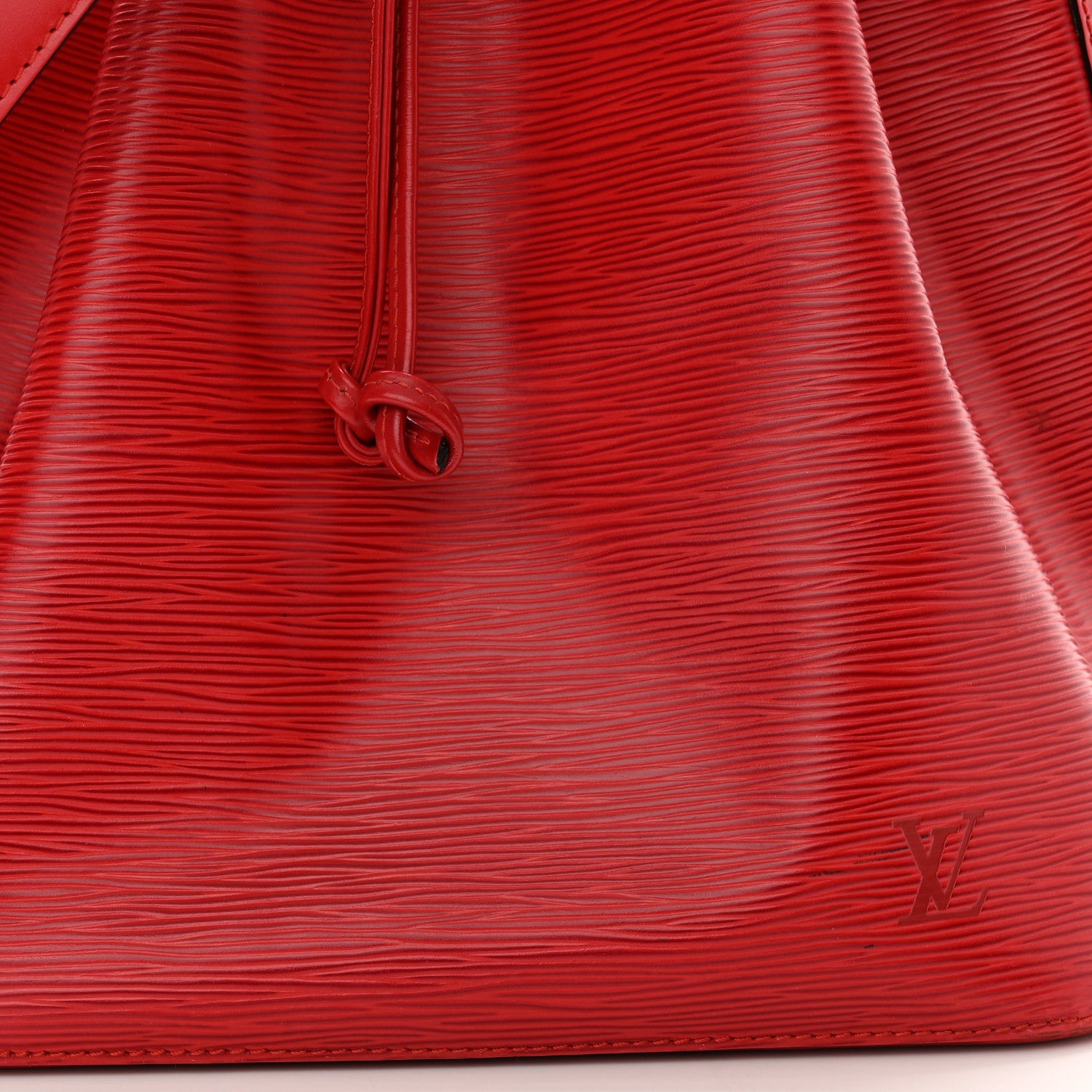 Louis Vuitton Epi Petit Noe Castillan Red 9 of 12