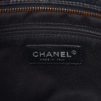 Chanel Aged Calfskin Vintage Ligne Lady Braid Tote Black 6 of 12