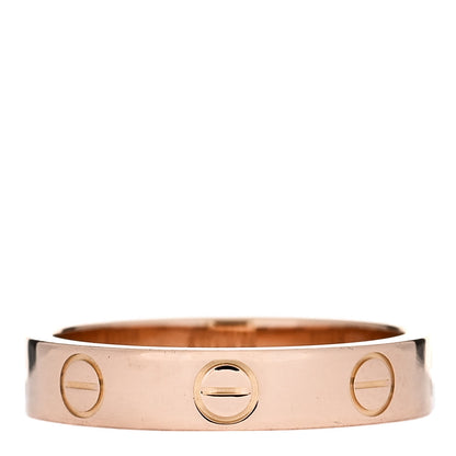 Cartier 18K Pink Gold 3.5mm LOVE Wedding Band Ring 50 5.5 3 of 4