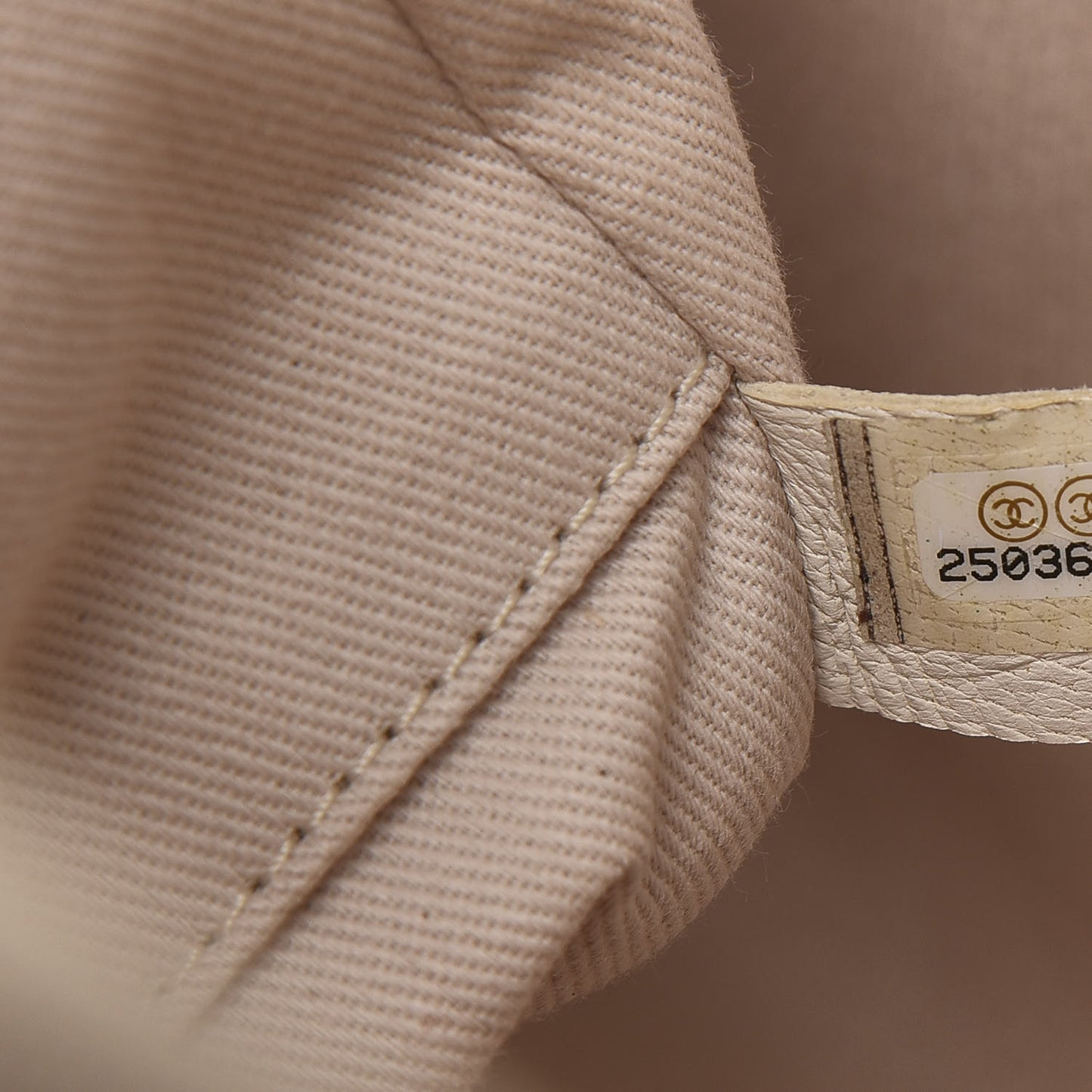 Canvas Small Deauville Tote Light Beige