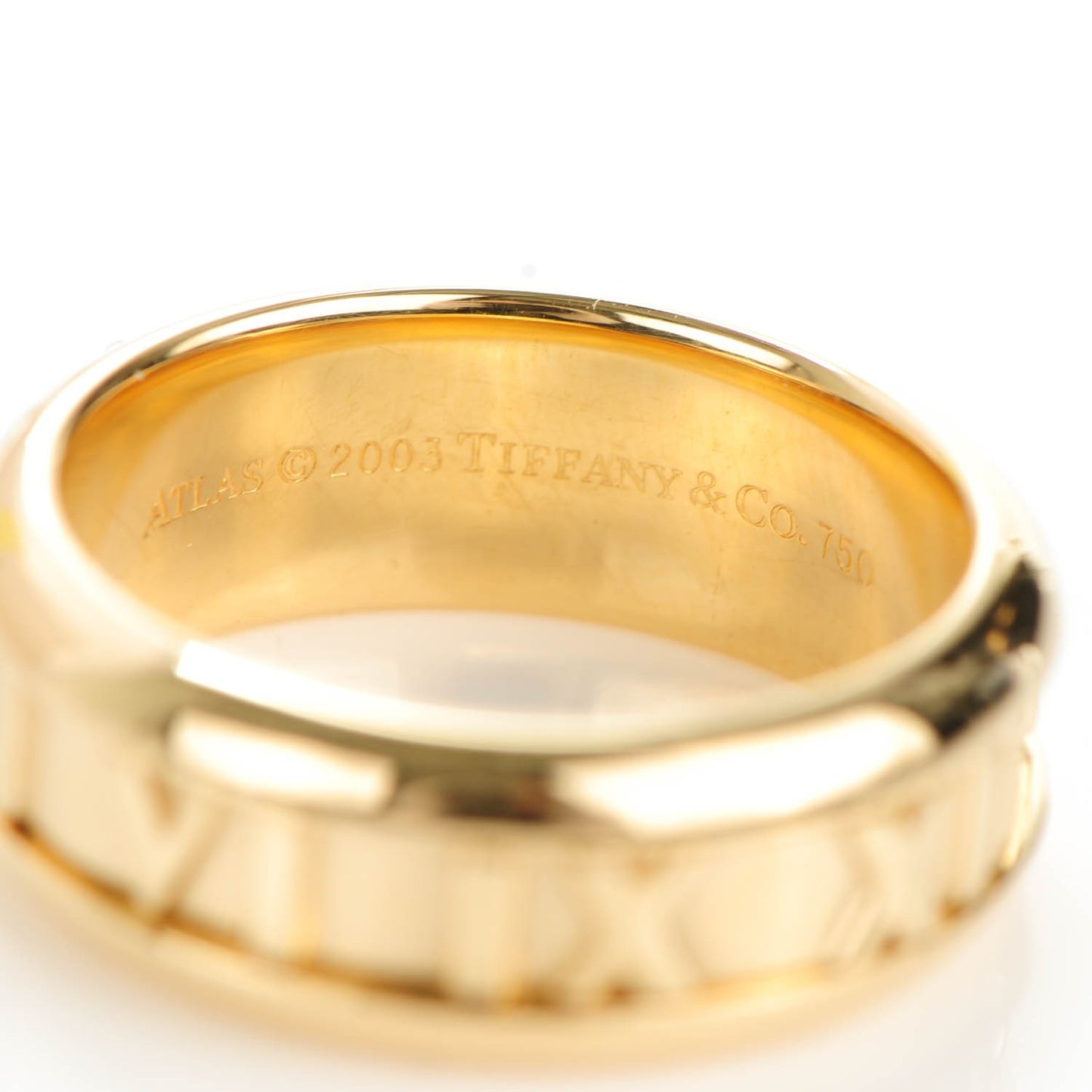 18K Yellow Gold 7mm Atlas Closed Band Ring 6