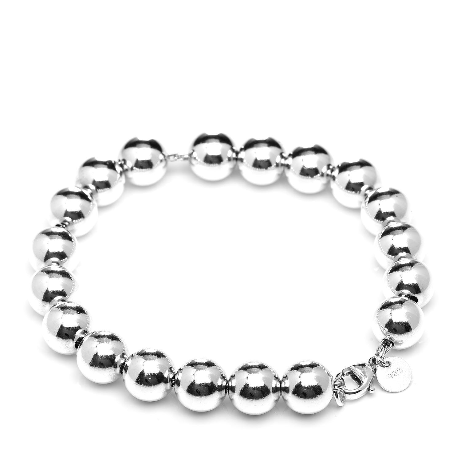 Tiffany Sterling Silver 10mm HardWear Ball Bracelet 3 of 6