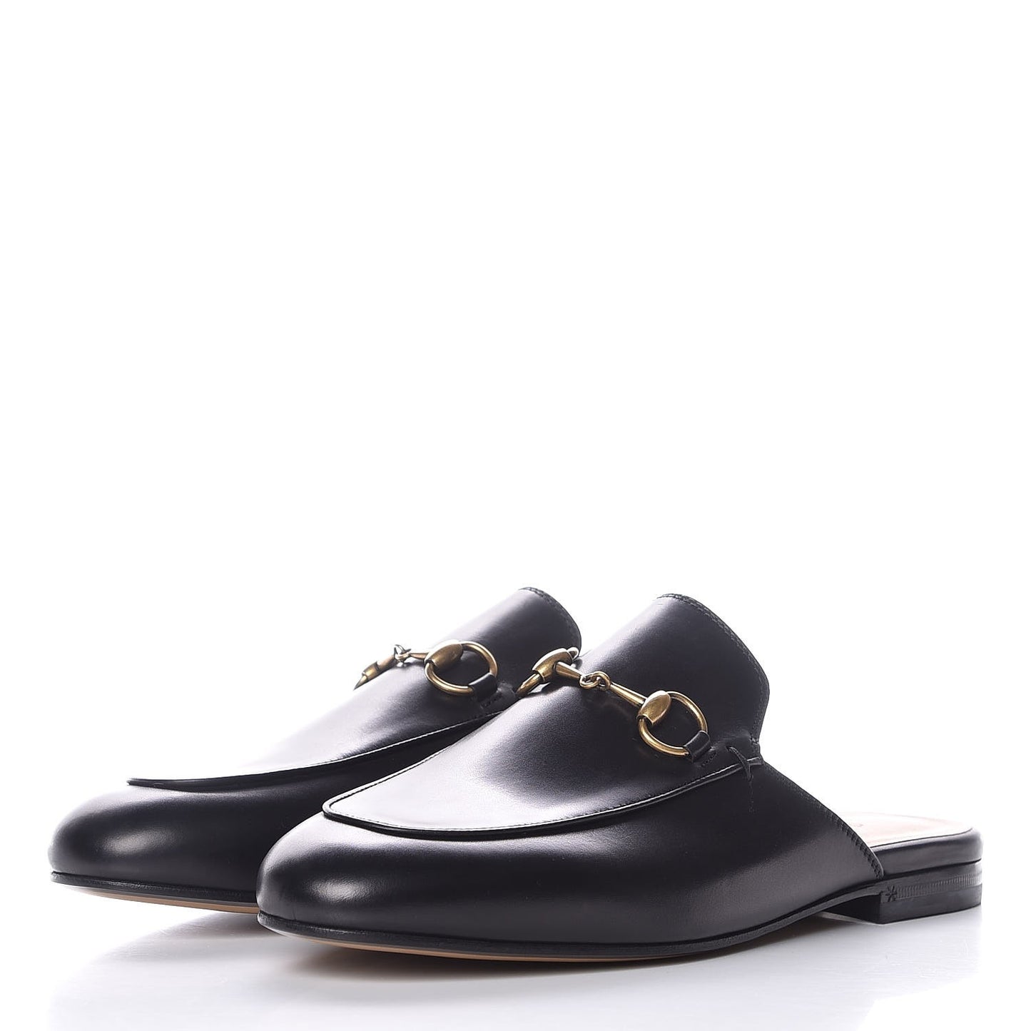 Calfskin Womens Princetown Slippers 37 Black