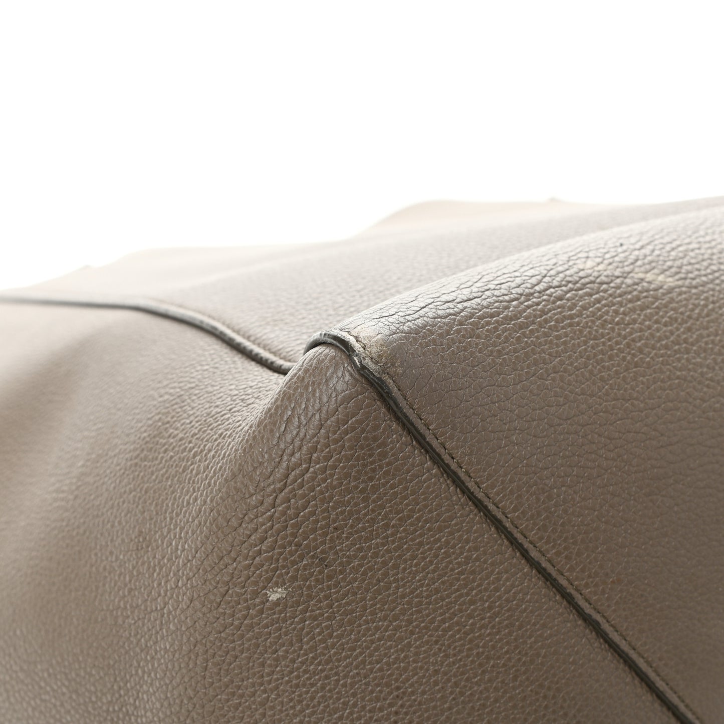 Soft Grained Calfskin Medium Belt Cabas Phantom Taupe