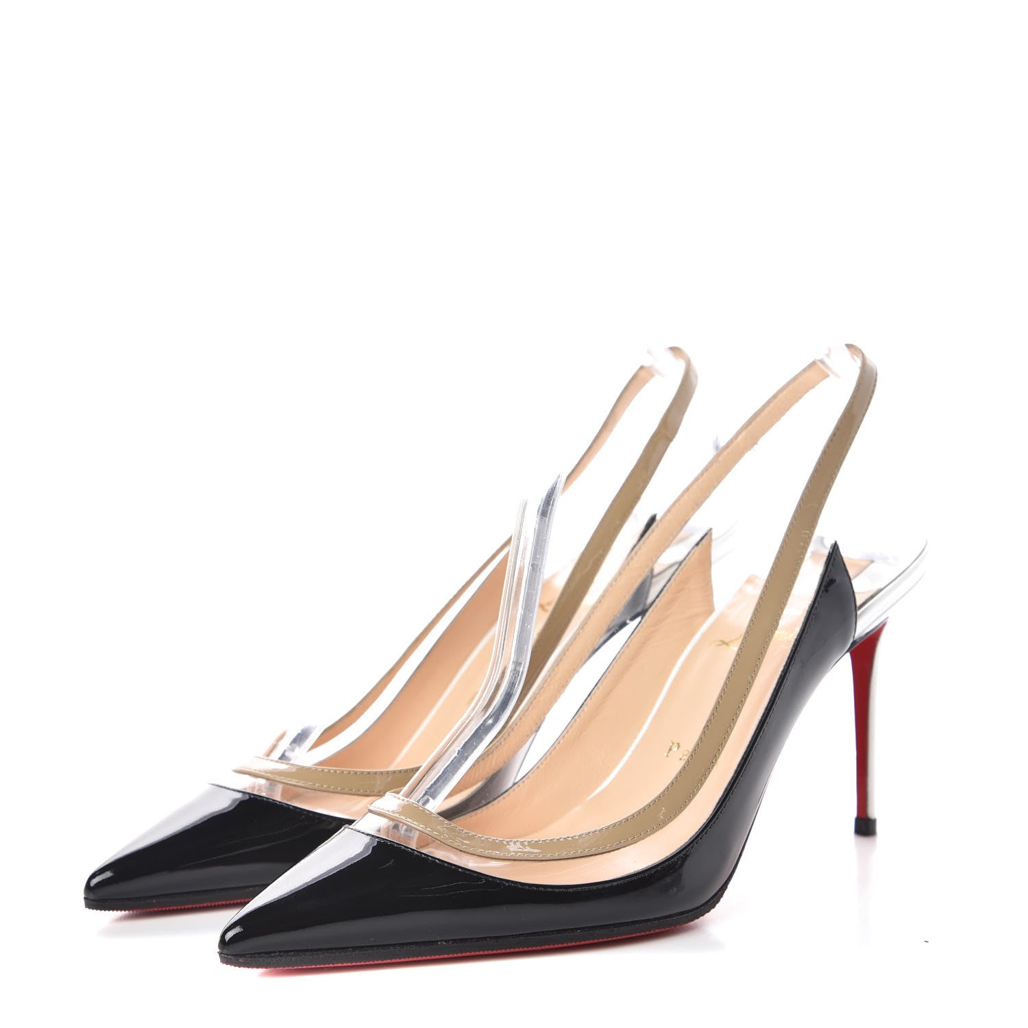 Christian Louboutin Patent PVC Paulina 100 Pumps 38.5 Black 3 of 10