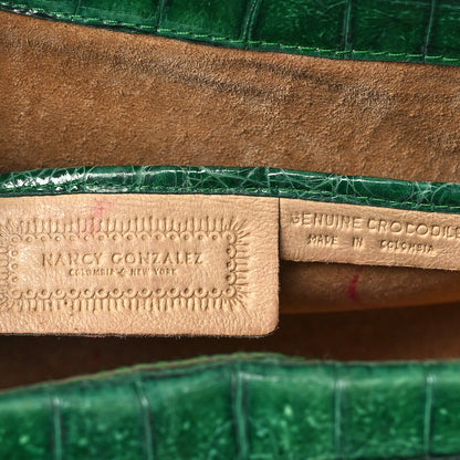 Nancy Gonzalez Crocodile Bow Clutch Green 6 of 15
