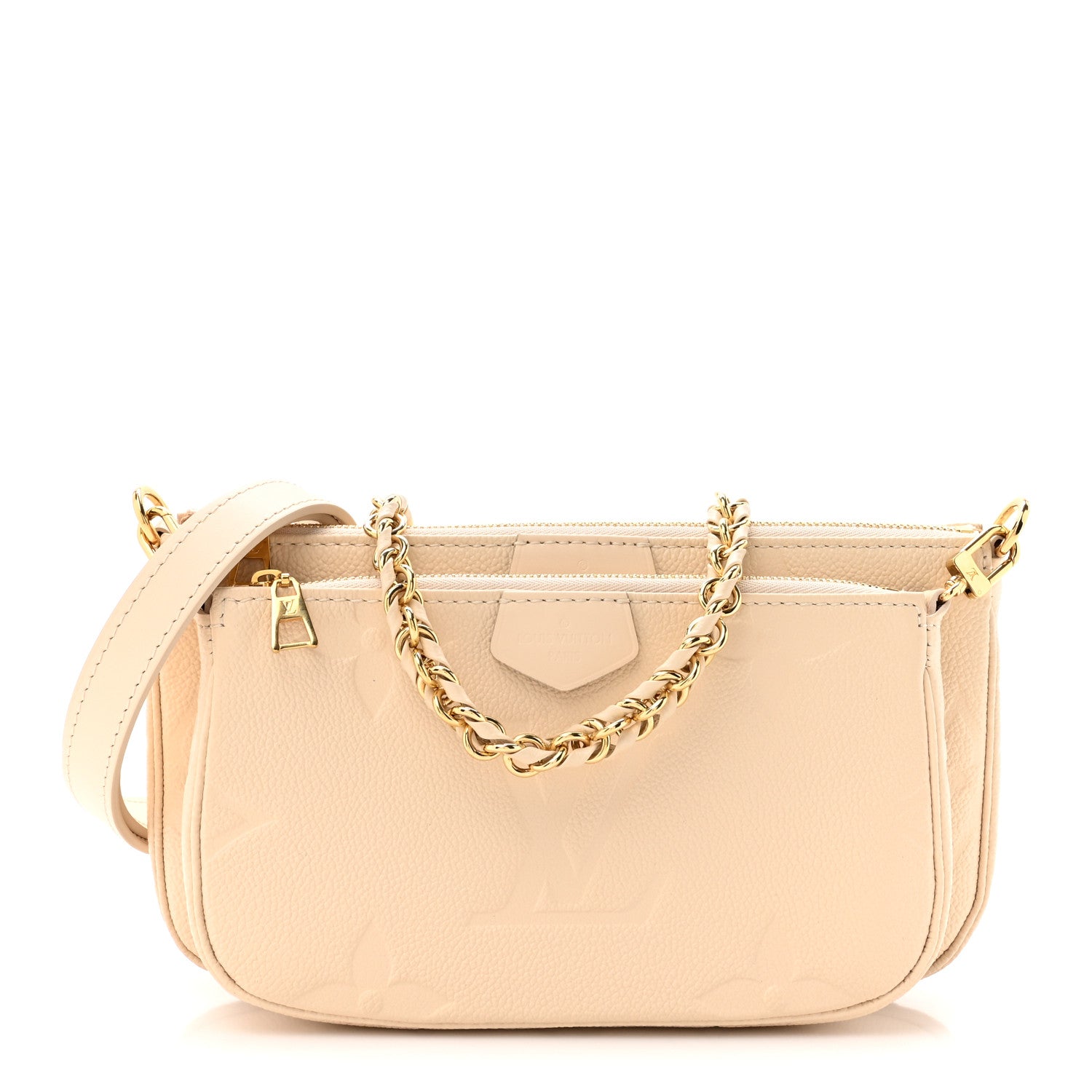 Louis Vuitton Empreinte Monogram Giant Multi Pochette Accessories Cream 1 of 10
