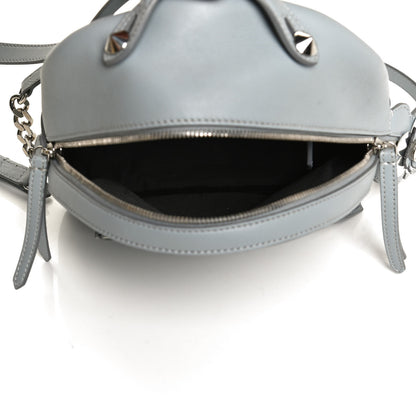 Fendi Vitello Dolce Crystal Flowerland Croc Tail Mini Backpack Grey 5 of 13