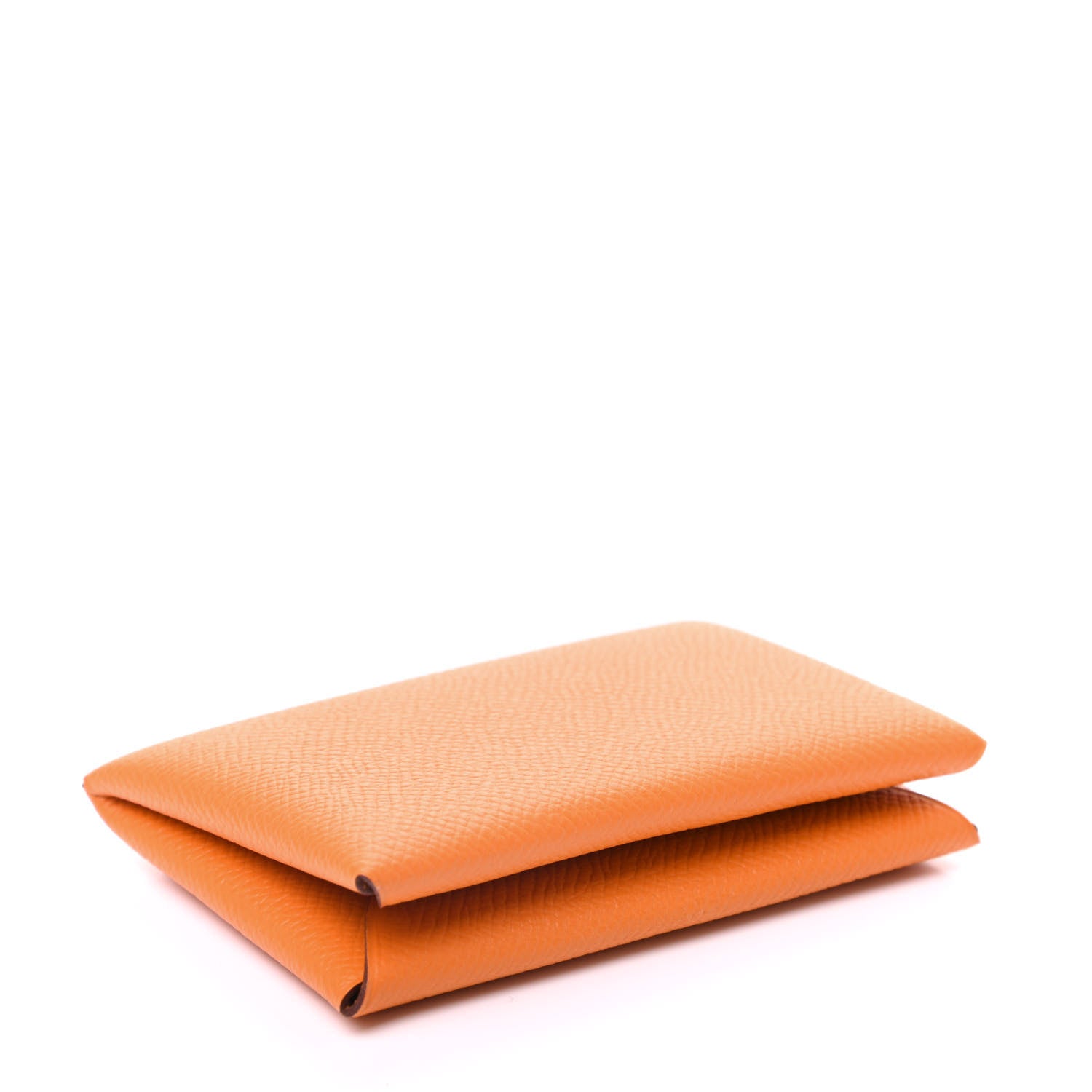 Hermes Epsom Calvi Card Case Abricot 4 of 10