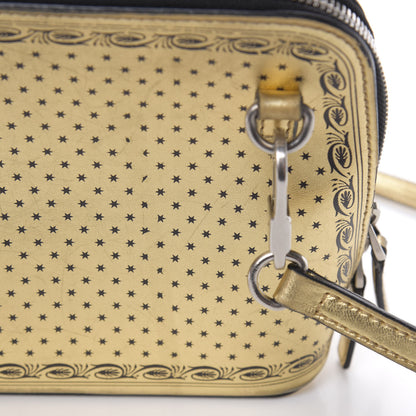 Gucci X SEGA Calfskin GUCCY Stars Mini Dome Shoulder Bag Gold 15 of 16