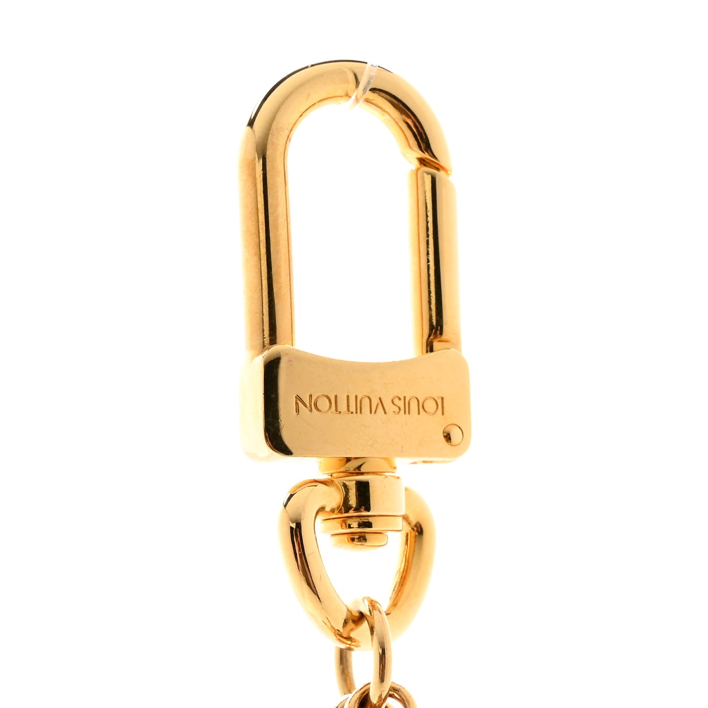 Metal Eclipse Bag Charm Key Holder Gold