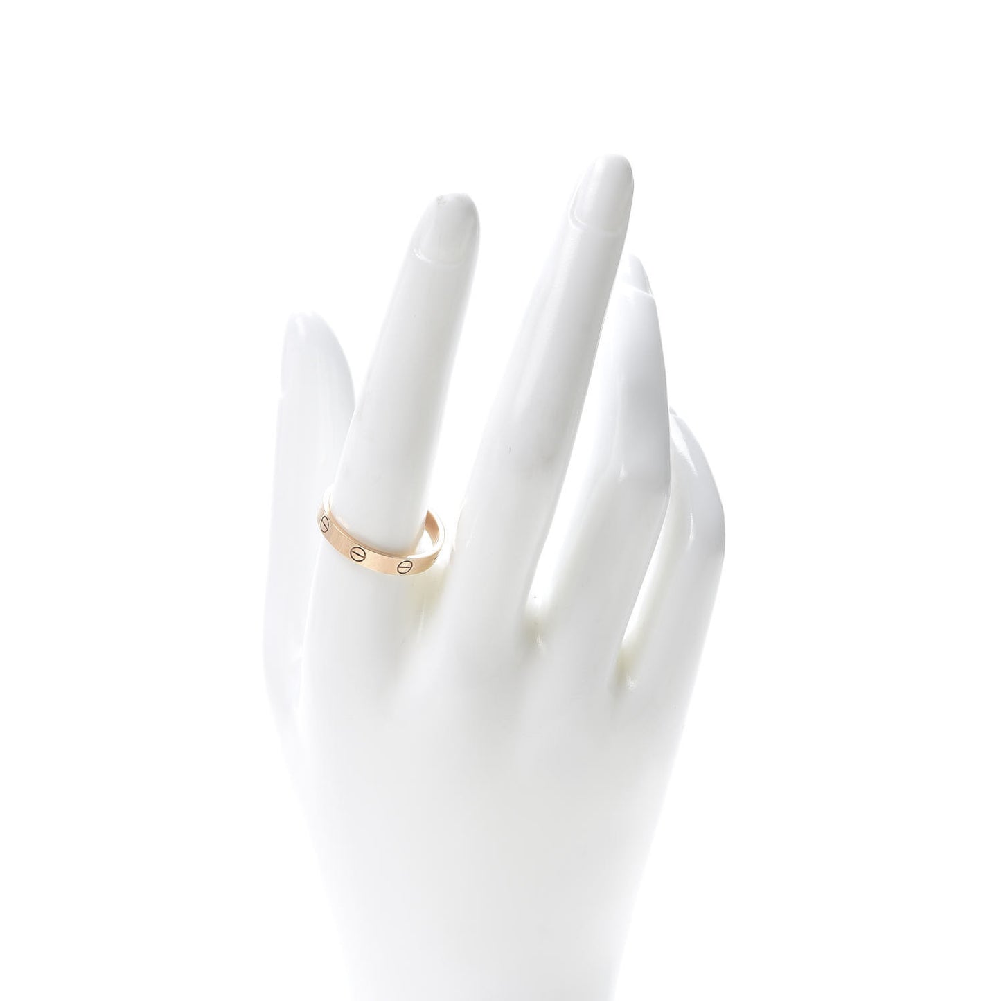18K Pink Gold 3.5mm LOVE Wedding Band Ring 62 10
