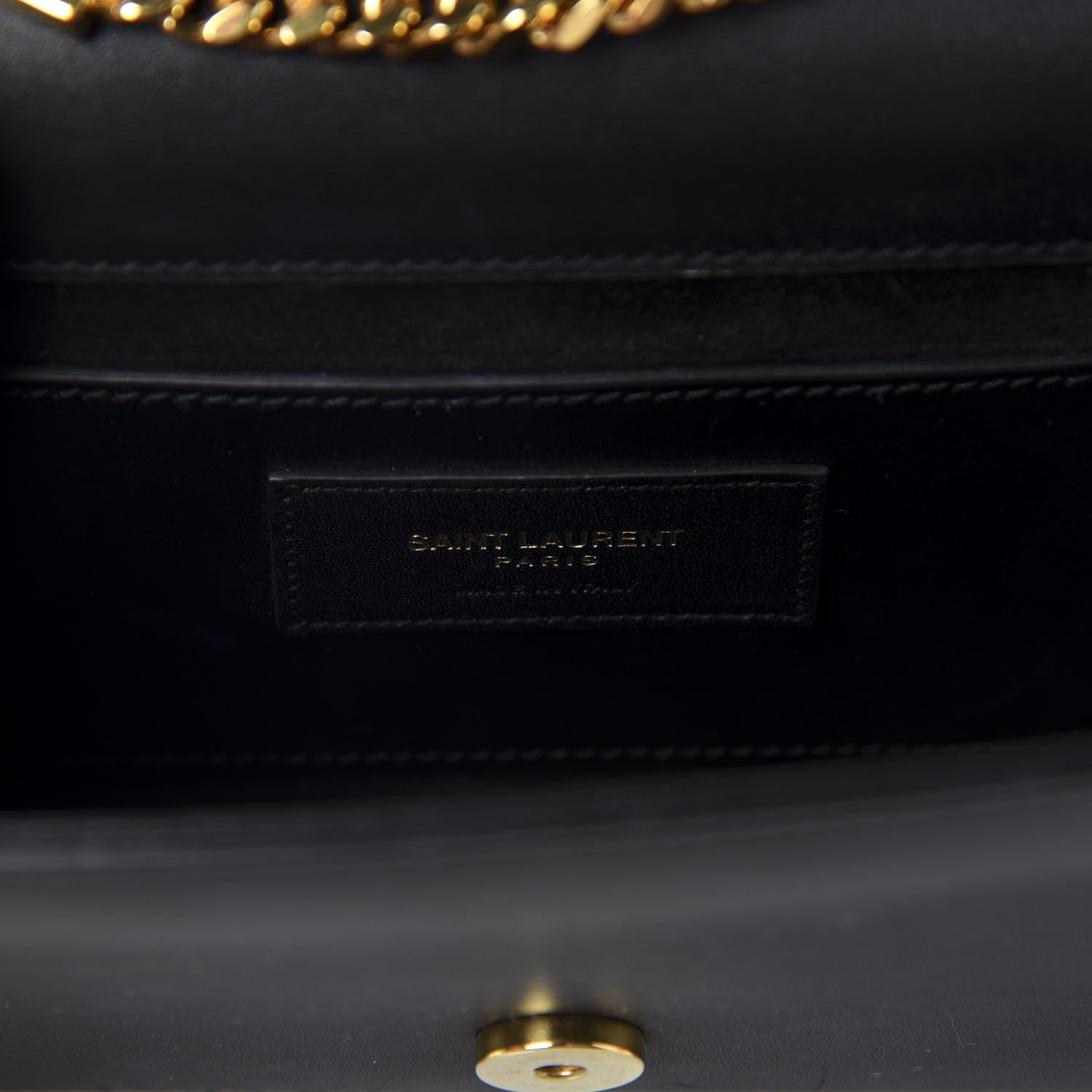 Saint Laurent Calfskin Small Classic Monogram Kate Tassel Satchel Black 9 of 10