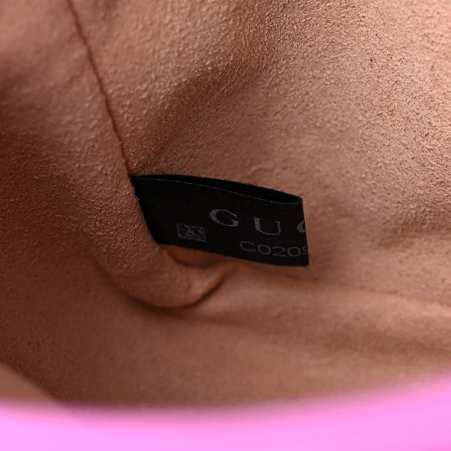 Calfskin Matelasse Mini GG Marmont Chain Shoulder Bag Candy Mousse