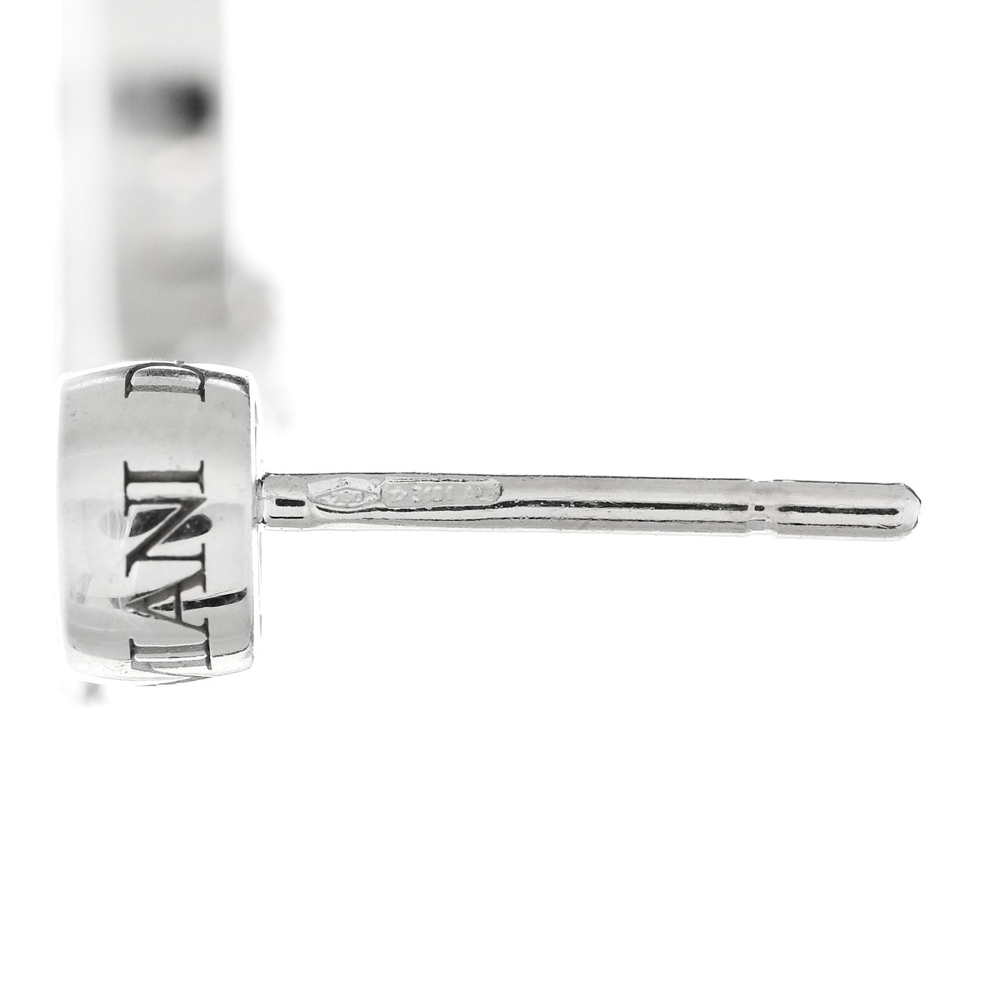 X BRAD PITT 18K White Yellow Gold Diamond D.Side Drop Earrings