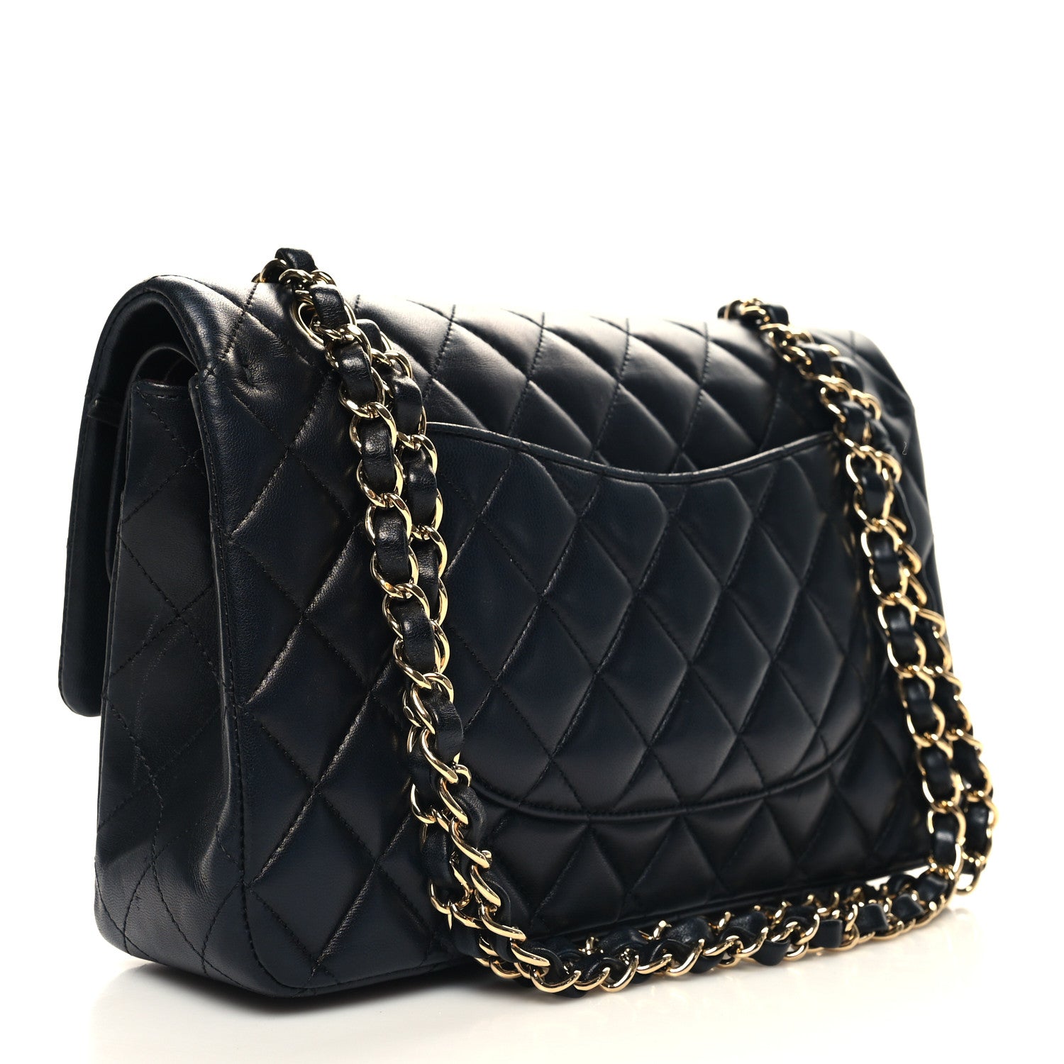Chanel Lambskin Quilted Medium Double Flap Black 3 of 13