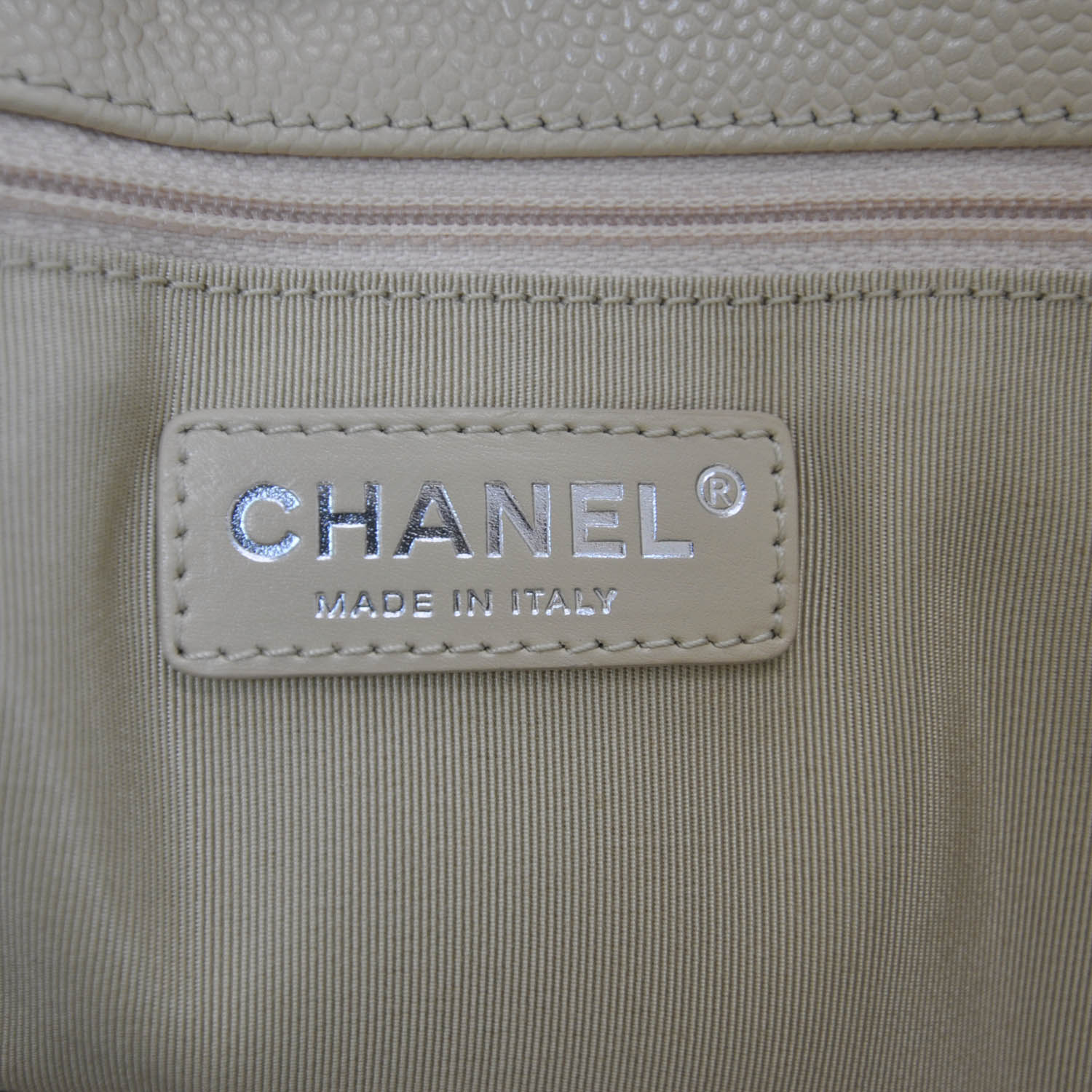 Chanel Caviar Quilted Grand Shopping Tote GST Beige 8 of 9