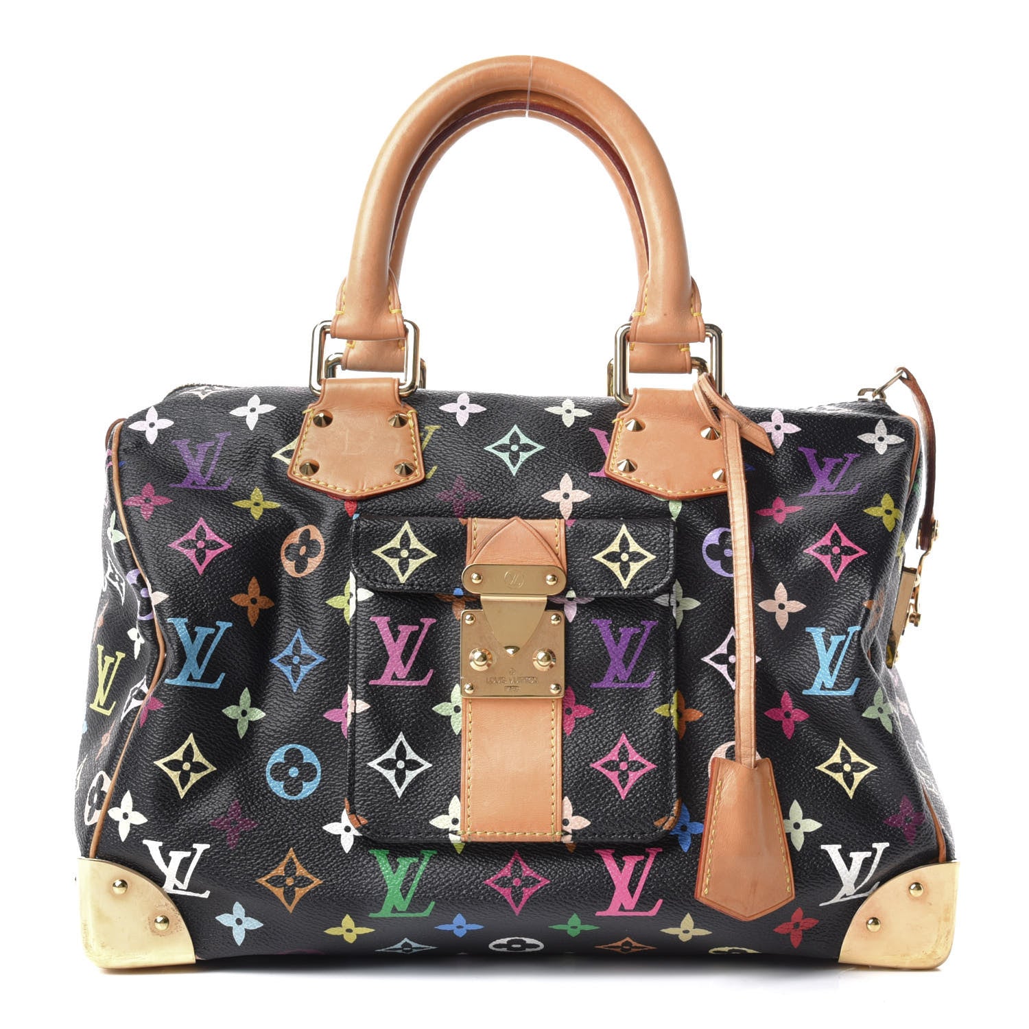 Louis Vuitton Monogram Multicolor Speedy 30 Black 1 of 9