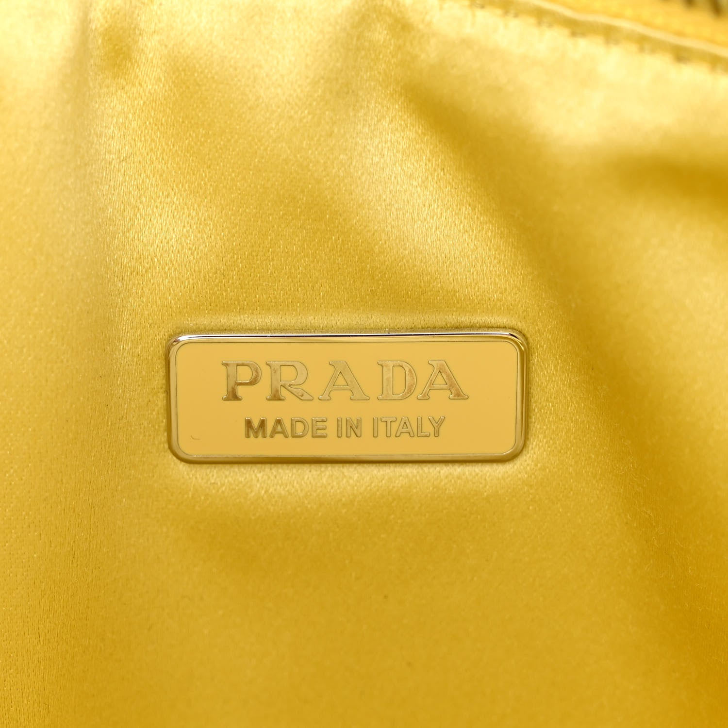 Prada Satin Crystal Triangle Pouch Ananas 6 of 12