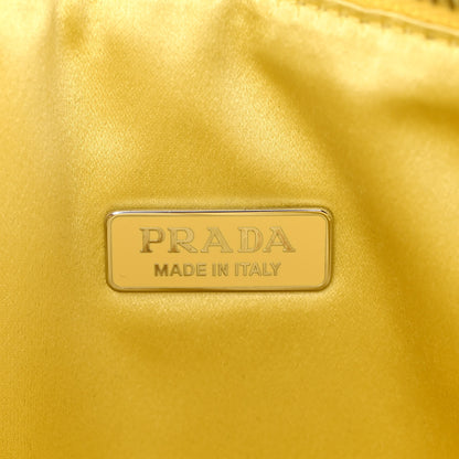 Prada Satin Crystal Triangle Pouch Ananas 6 of 12