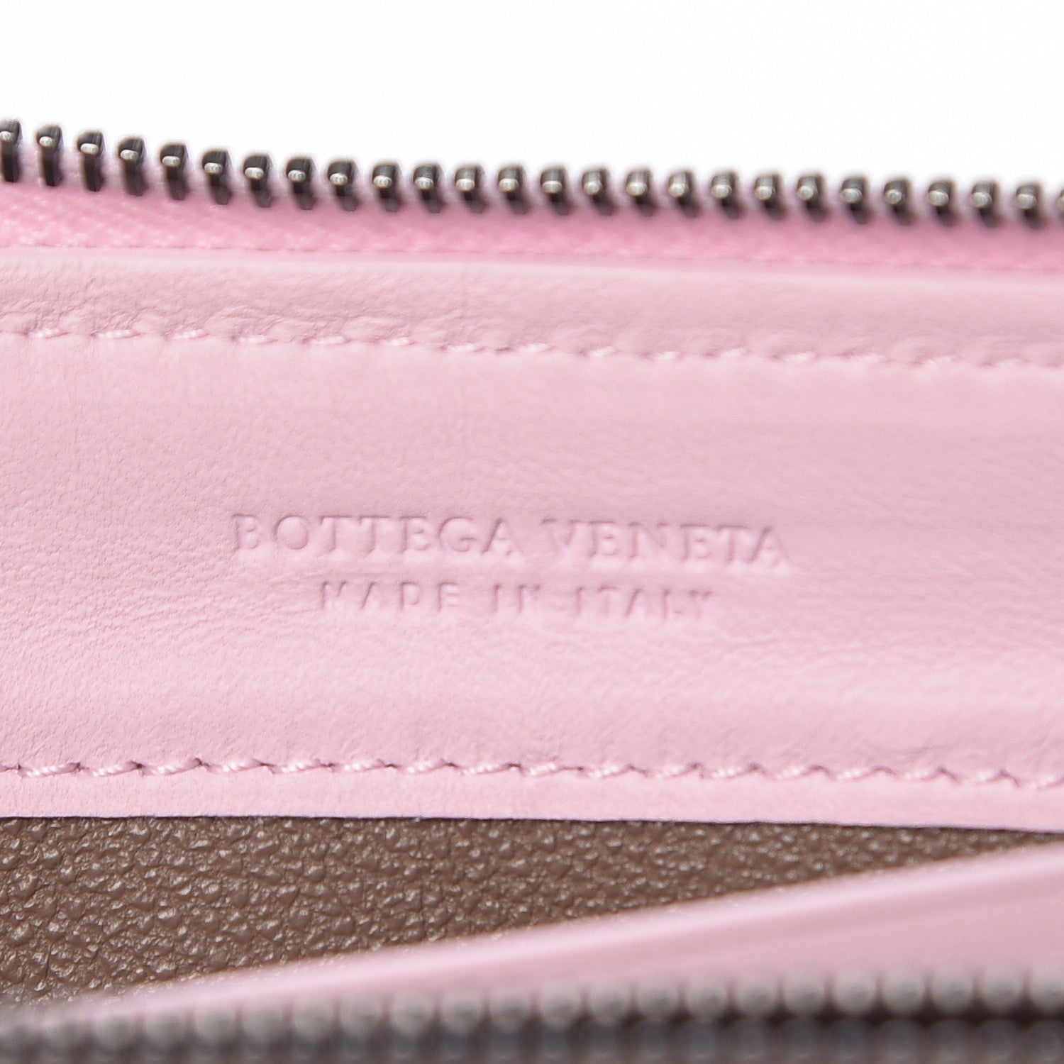 Bottega Veneta Nappa Intrecciato Zip Around Wallet Dragee 6 of 9