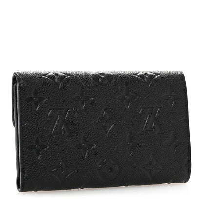 Louis Vuitton Empreinte Compact Curieuse Wallet Black 3 of 11