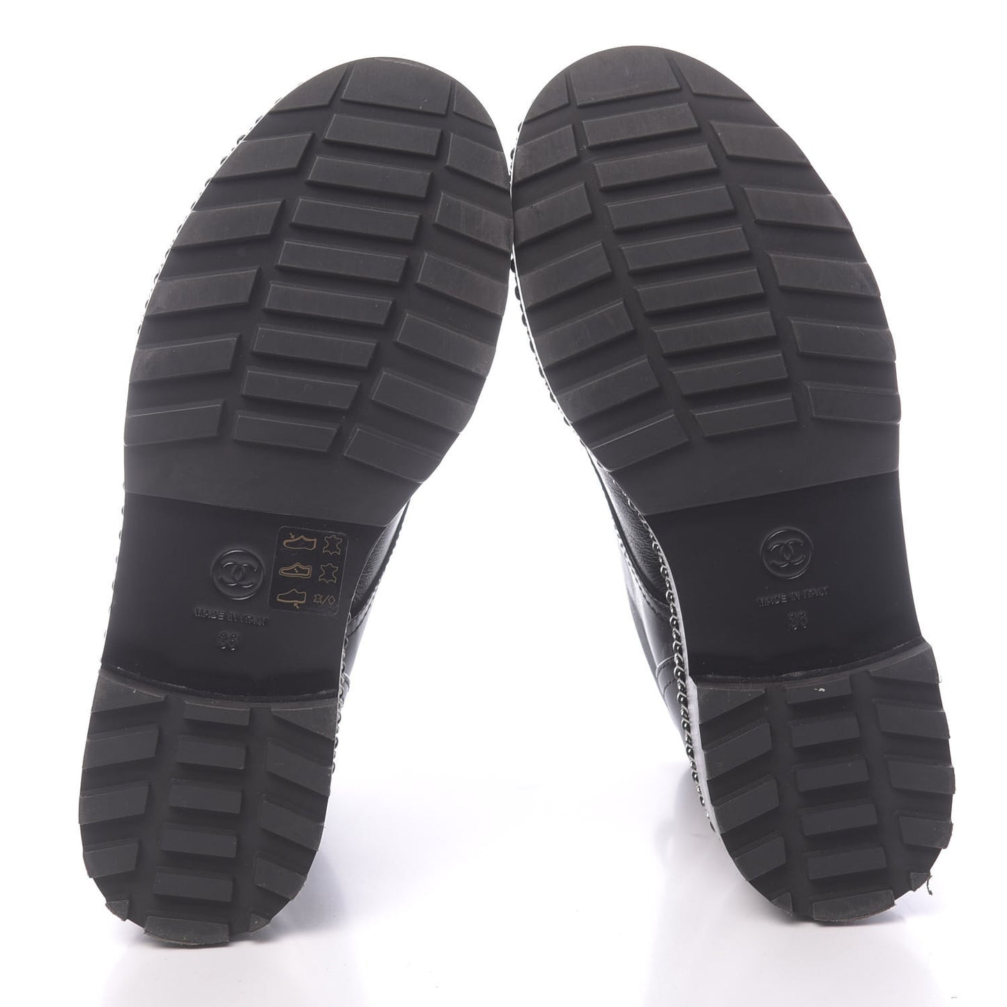 Crackled Calfskin Velvet Pearl Combat Short Boots 36 Black