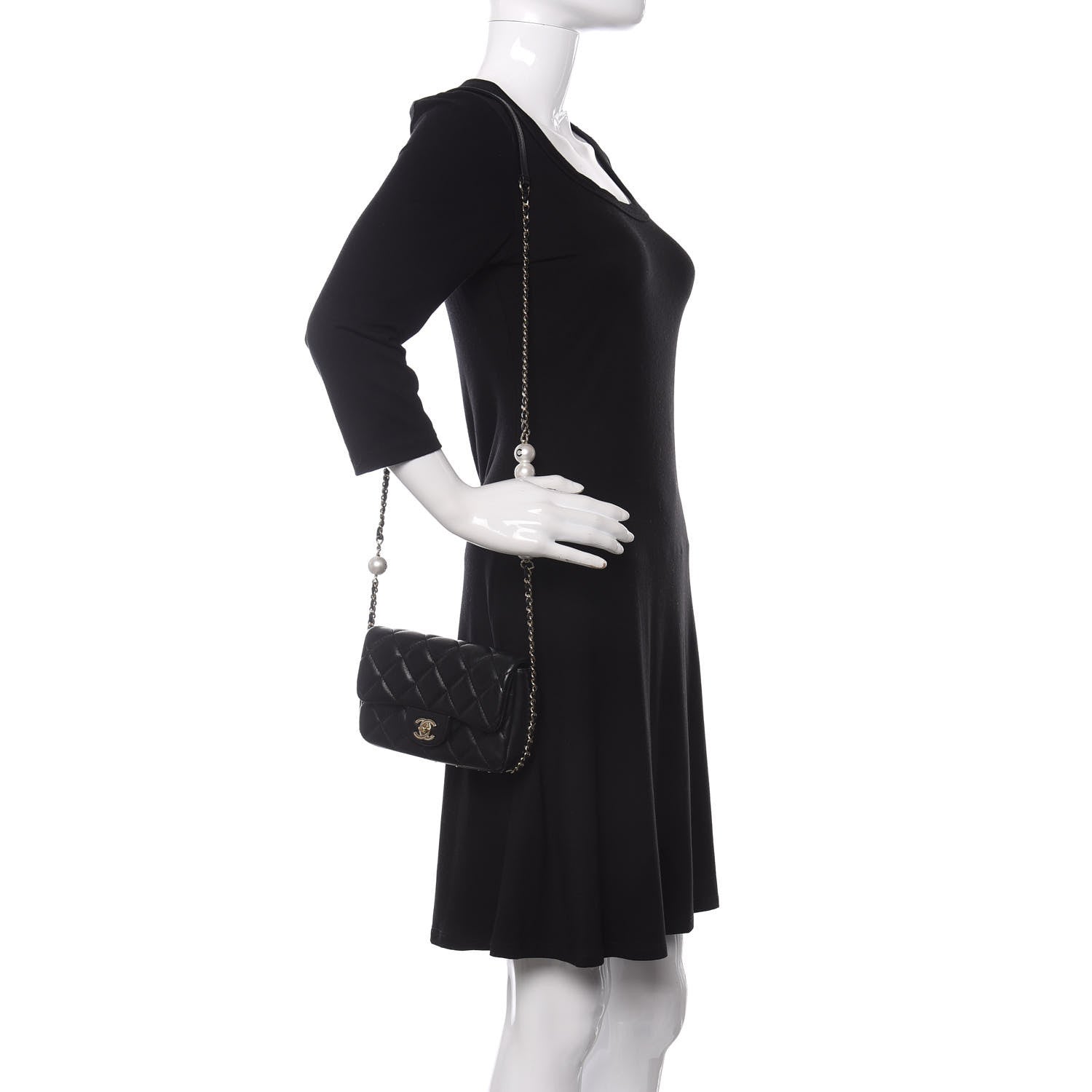 Chanel Lambskin Quilted Mini My Precious Flap Black 2 of 12