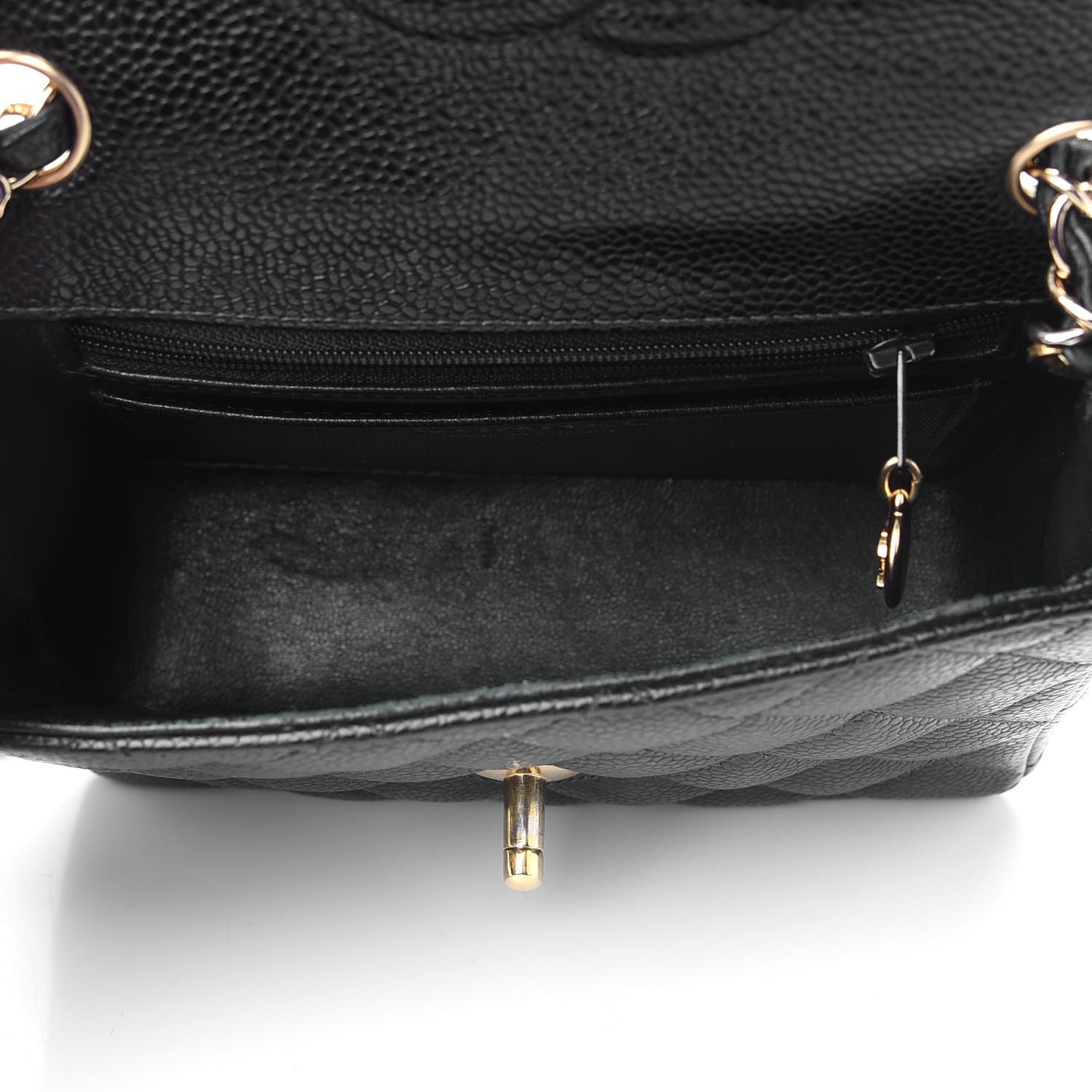 Chanel Caviar Quilted Mini Square Flap Black 5 of 9