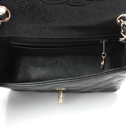 Chanel Caviar Quilted Mini Square Flap Black 5 of 9