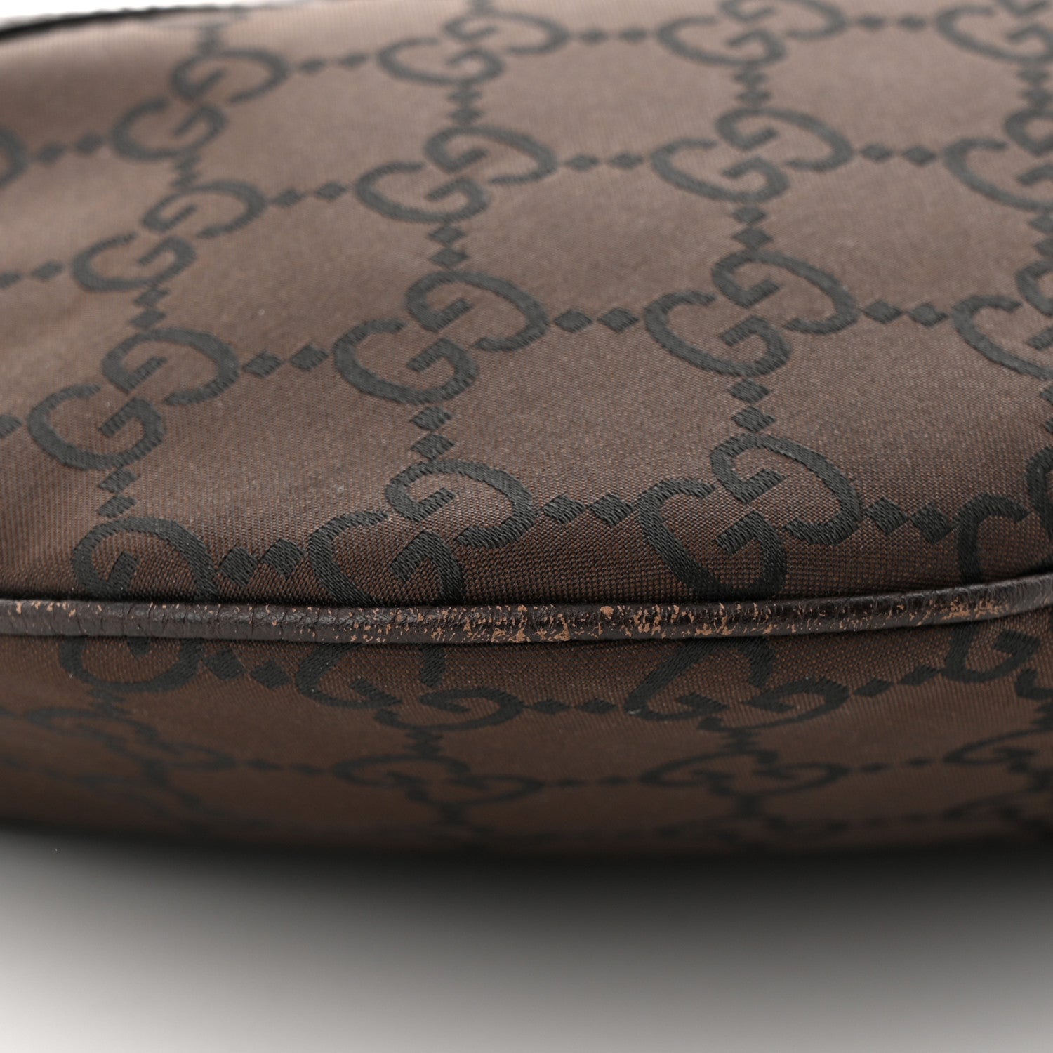 Gucci Canvas GG Reins Hobo Brown Black 11 of 12